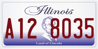 IL license plate A128035