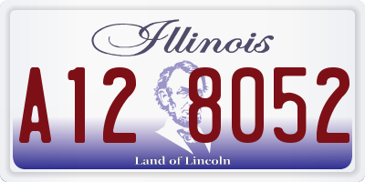 IL license plate A128052