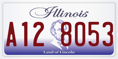 IL license plate A128053