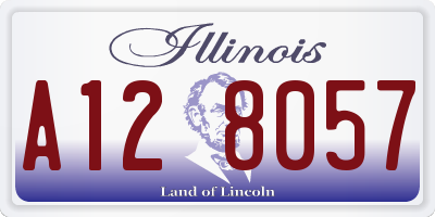 IL license plate A128057