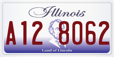 IL license plate A128062