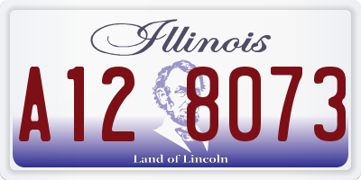 IL license plate A128073