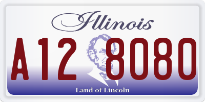 IL license plate A128080
