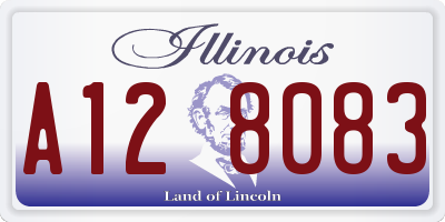 IL license plate A128083