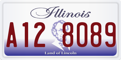 IL license plate A128089