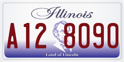 IL license plate A128090