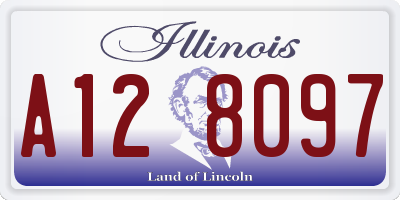 IL license plate A128097