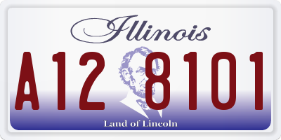 IL license plate A128101