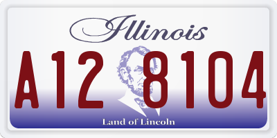 IL license plate A128104
