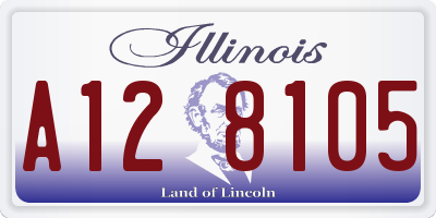 IL license plate A128105