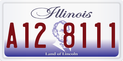 IL license plate A128111