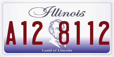 IL license plate A128112