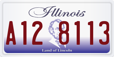 IL license plate A128113