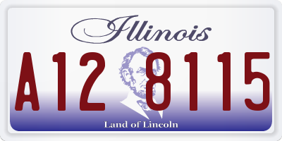 IL license plate A128115