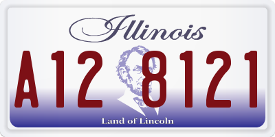 IL license plate A128121