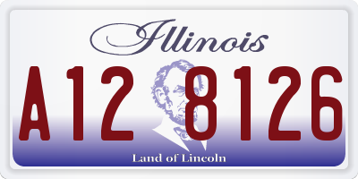 IL license plate A128126