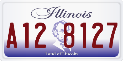 IL license plate A128127