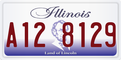 IL license plate A128129