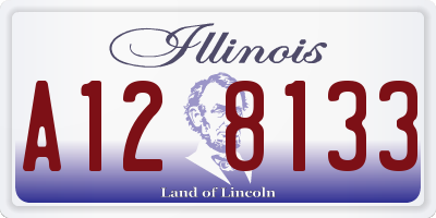 IL license plate A128133