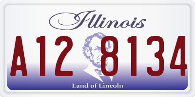 IL license plate A128134
