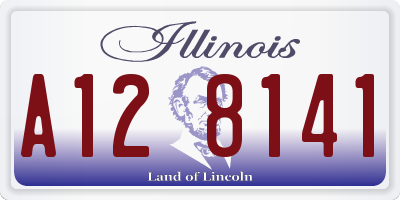 IL license plate A128141