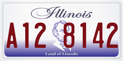 IL license plate A128142