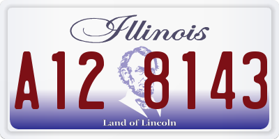 IL license plate A128143