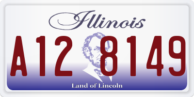 IL license plate A128149