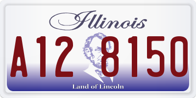 IL license plate A128150