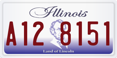 IL license plate A128151