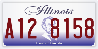 IL license plate A128158