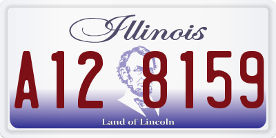 IL license plate A128159