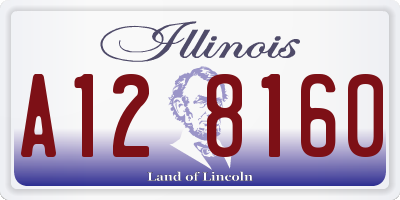 IL license plate A128160