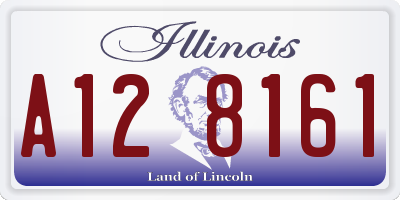 IL license plate A128161