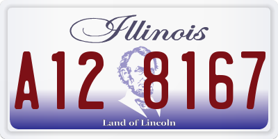 IL license plate A128167