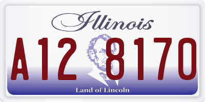 IL license plate A128170