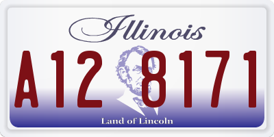 IL license plate A128171