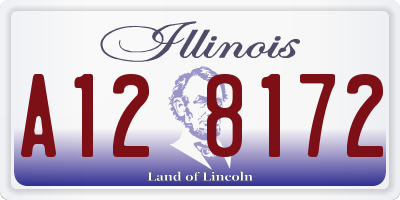 IL license plate A128172
