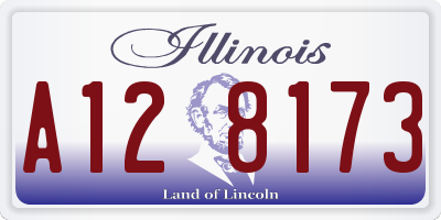 IL license plate A128173