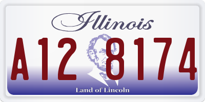 IL license plate A128174