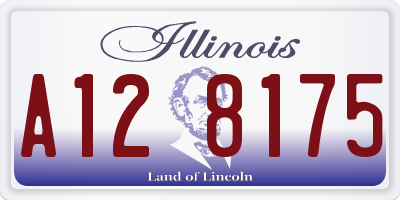 IL license plate A128175