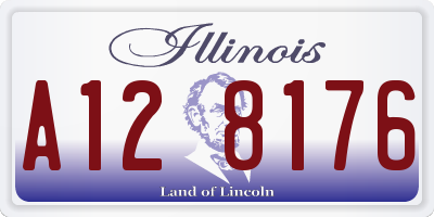 IL license plate A128176