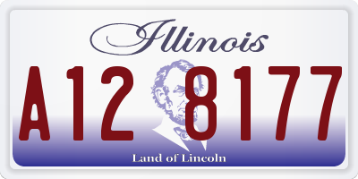 IL license plate A128177