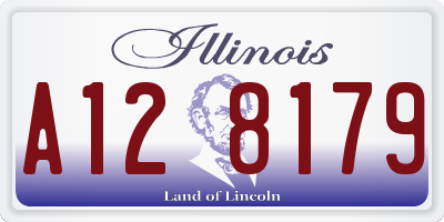 IL license plate A128179