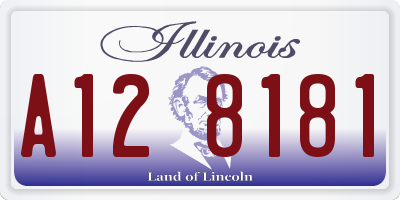 IL license plate A128181