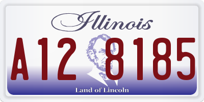 IL license plate A128185