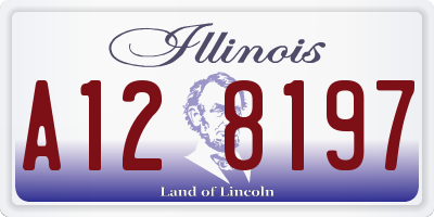 IL license plate A128197
