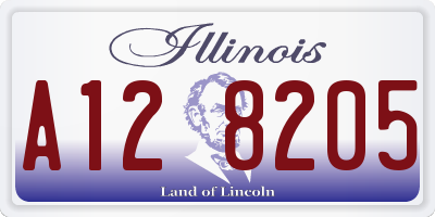 IL license plate A128205