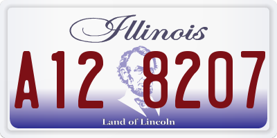 IL license plate A128207