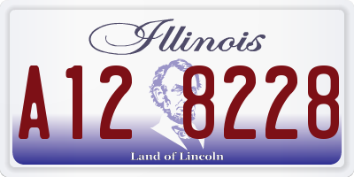 IL license plate A128228